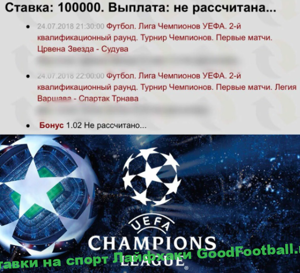 Ставка на лигу чемпионов